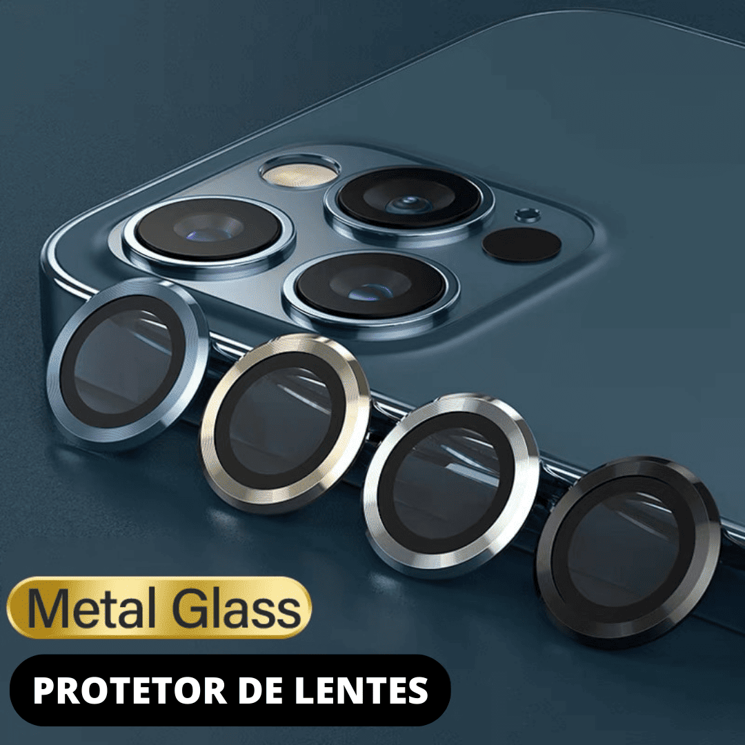 Kit Protetor de Lentes 9D Para Câmera iPhone