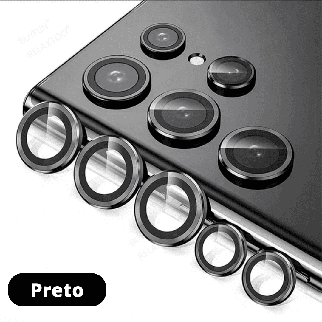 Kit Protetor de Lentes 9D Para Câmera Samsung