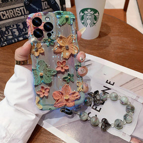 Case luna com pintura a óleo e flores