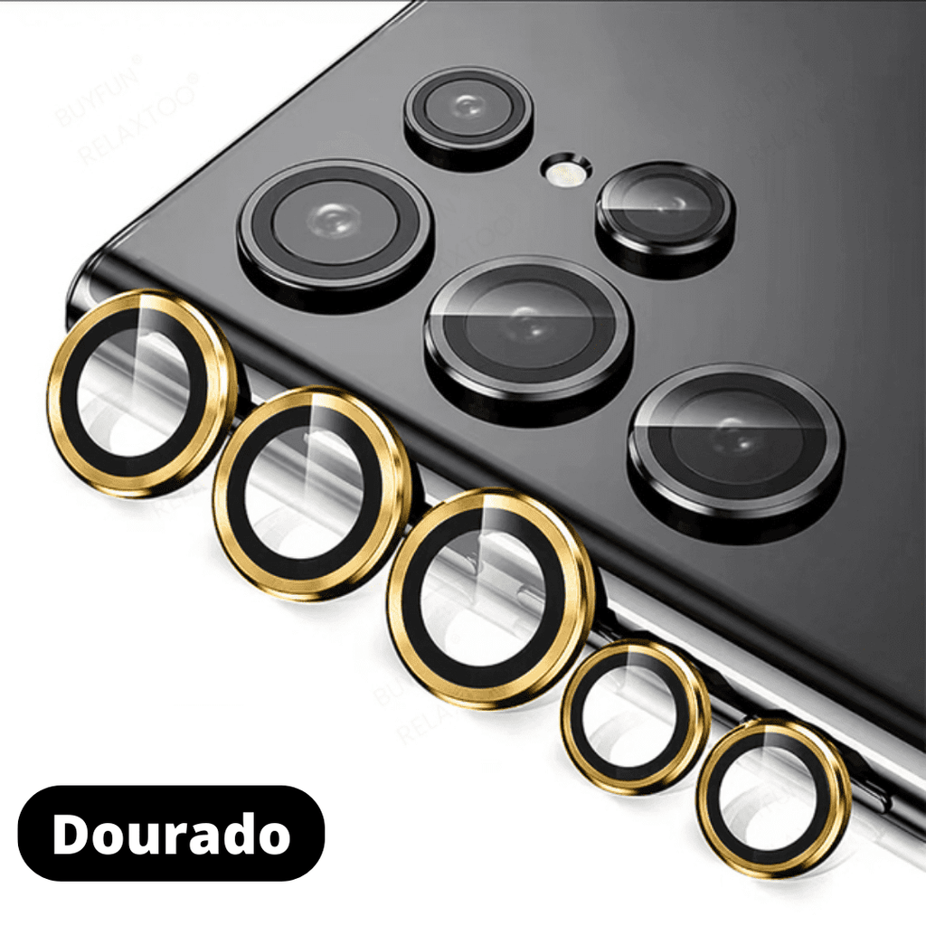 Kit Protetor de Lentes 9D Para Câmera Samsung