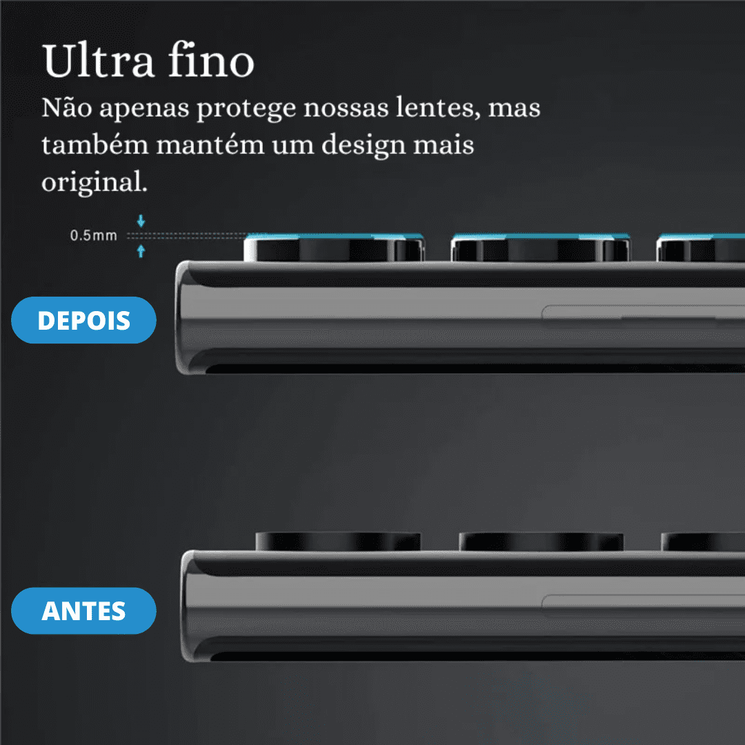 Kit Protetor de Lentes 9D Para Câmera Samsung
