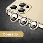 Kit Protetor de Lentes 9D Para Câmera iPhone