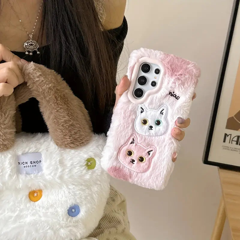 Case Fofa de Gatinhos Para Samsung