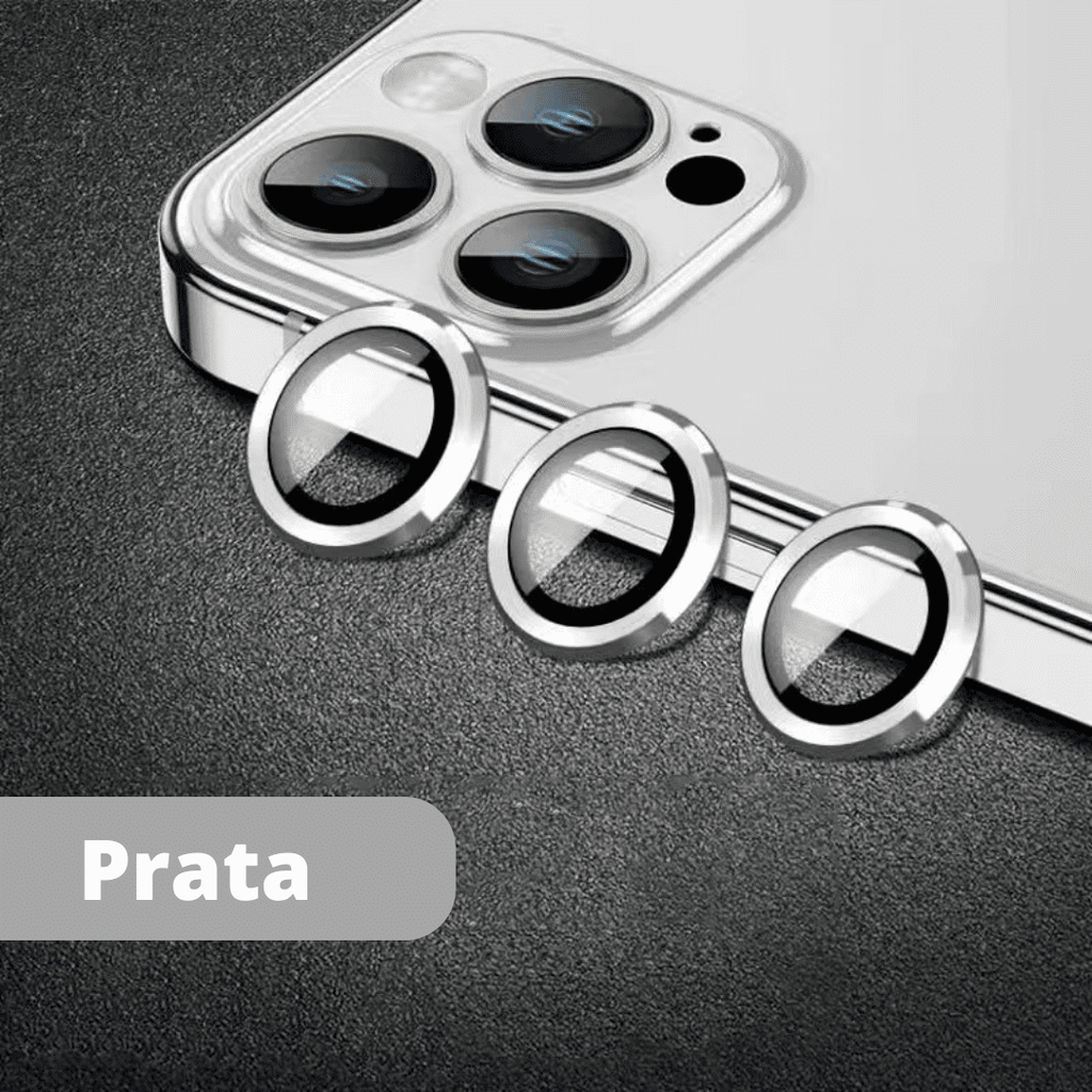 Kit Protetor de Lentes 9D Para Câmera iPhone