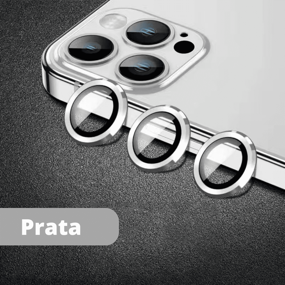 Kit Protetor de Lentes 9D Para Câmera iPhone