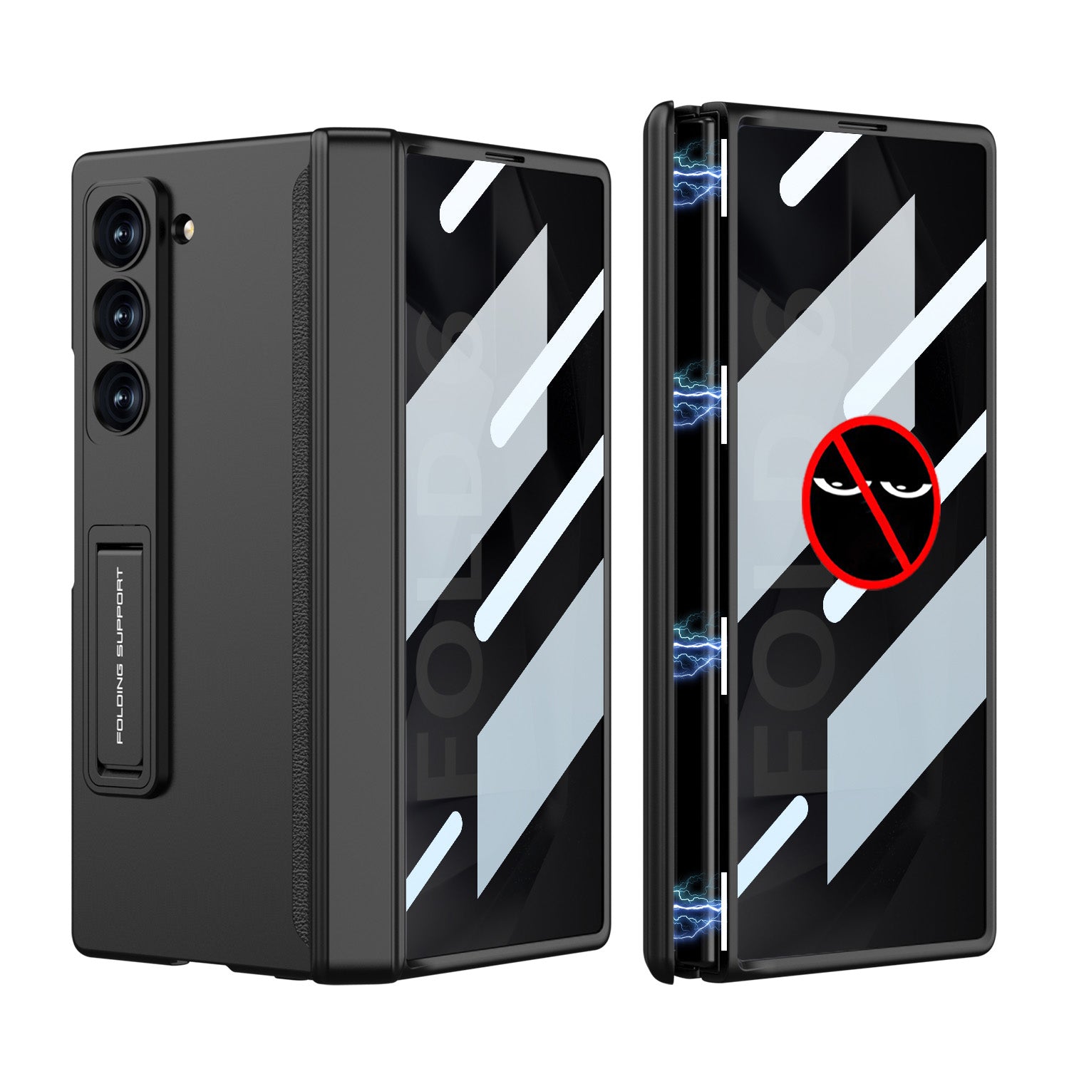 Case de privacidade com Suporte Interno Para Samsung Z Fold