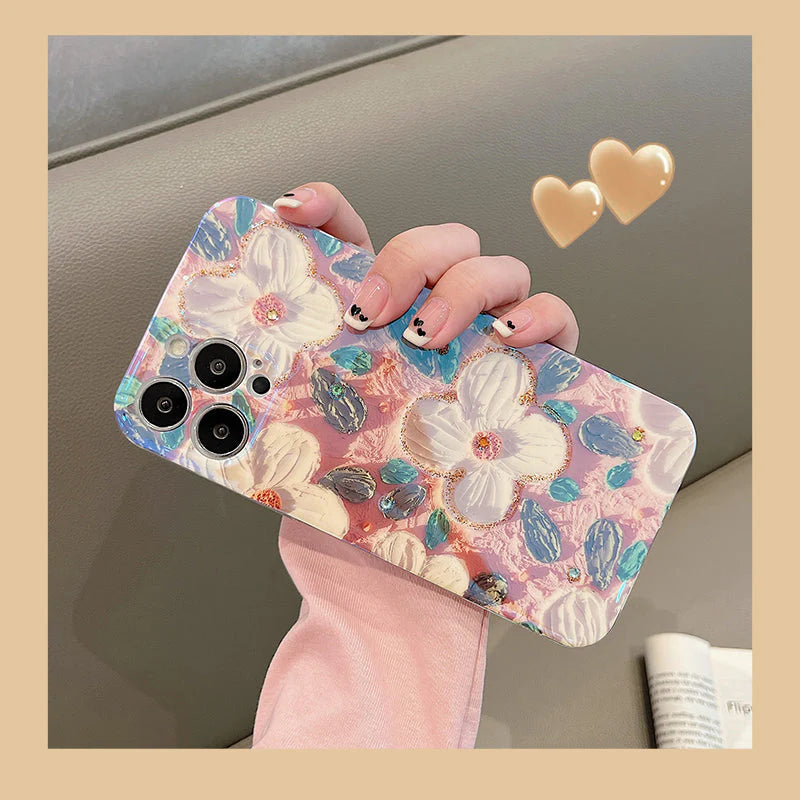 Case com Pintura a Óleo Vintage Para iPhone