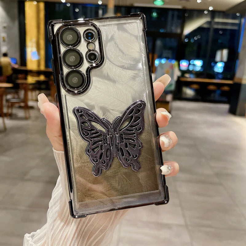 Case com Suporte de Borboleta Para Samsung