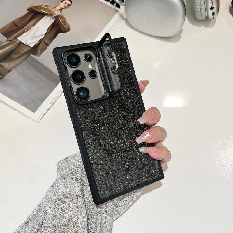 Case Brilhante com Glitter Para Samsung