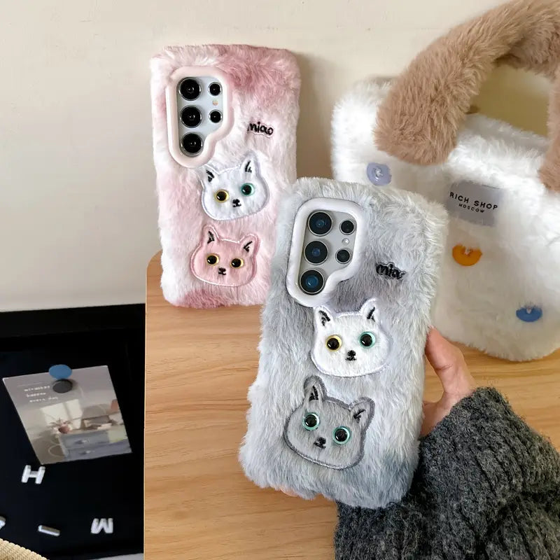 Case Fofa de Gatinhos Para Samsung