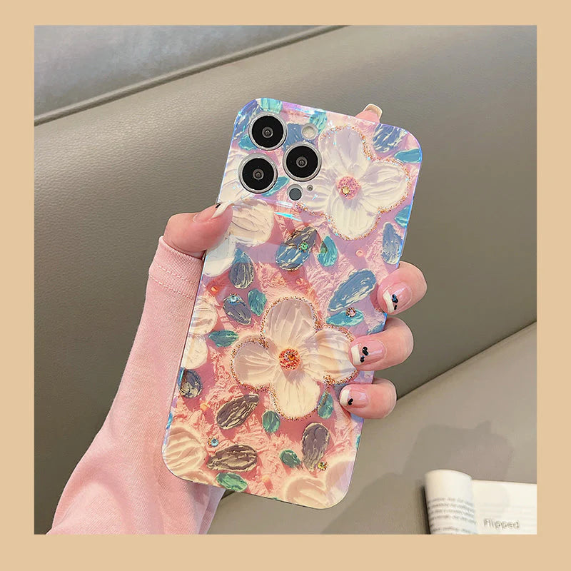 Case com Pintura a Óleo Vintage Para iPhone
