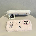 Case de Pelúcia com Expressão Irritada Para iPhone